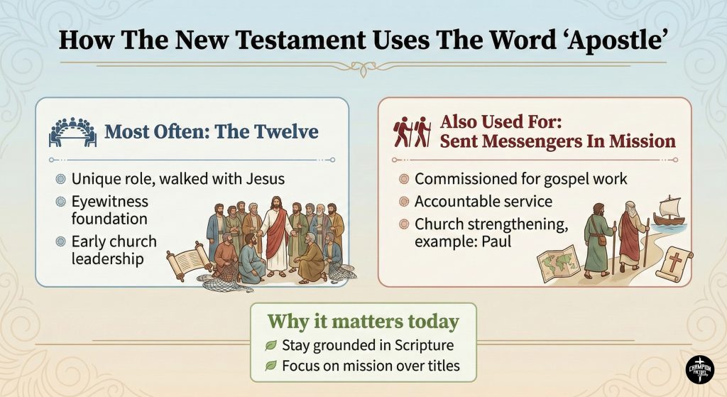What an apostle is in the Bible and why it matters today 3 How The Bible Uses Apostle Two-Category Snapshot
