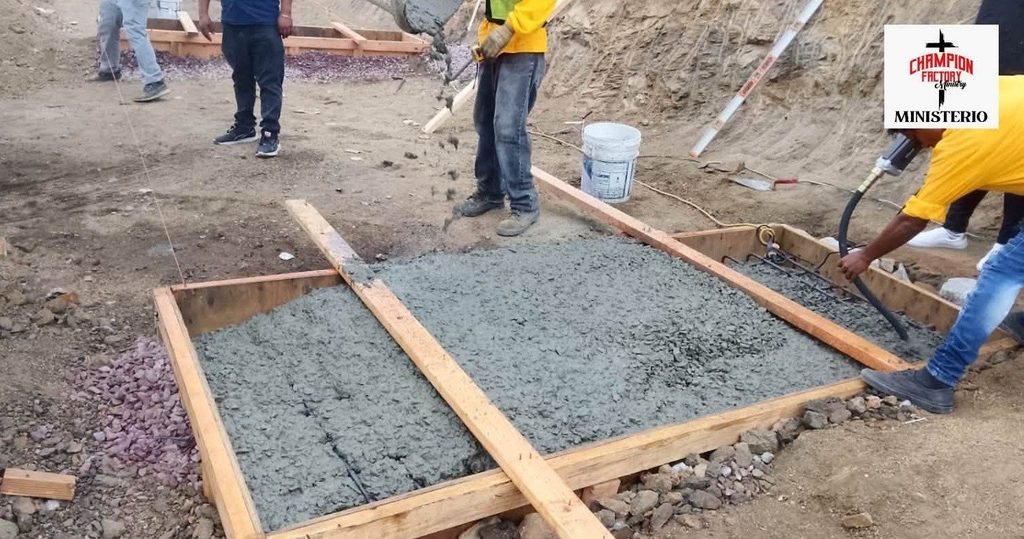 Build an Entire School Classroom for Our School in Mexico 8 cfm school 06 concrete pour
