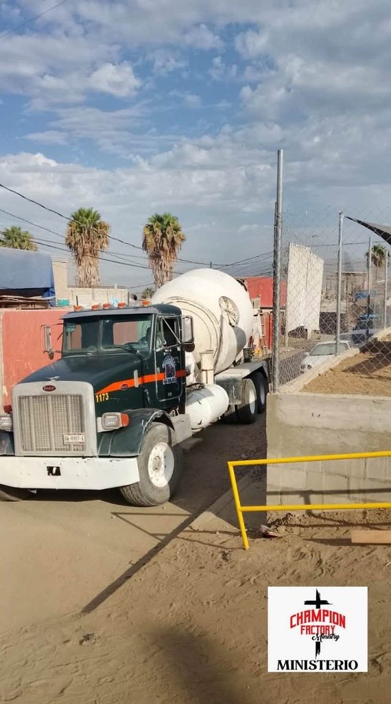 Build an Entire School Classroom for Our School in Mexico 10 cfm school 07 cement truck 3