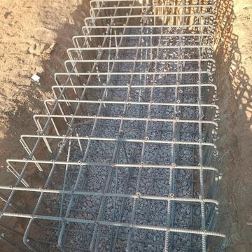 Build an Entire School Classroom for Our School in Mexico 8 One footing, tied by hand