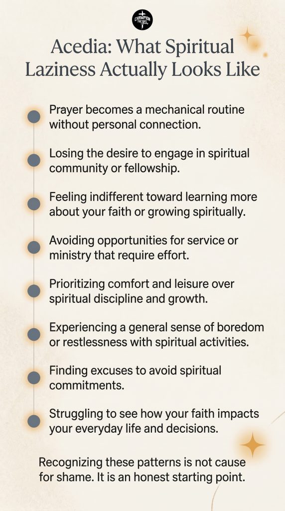 What the Bible Says About Sloth and Spiritual Laziness 2 What Acedia Actually Looks Like