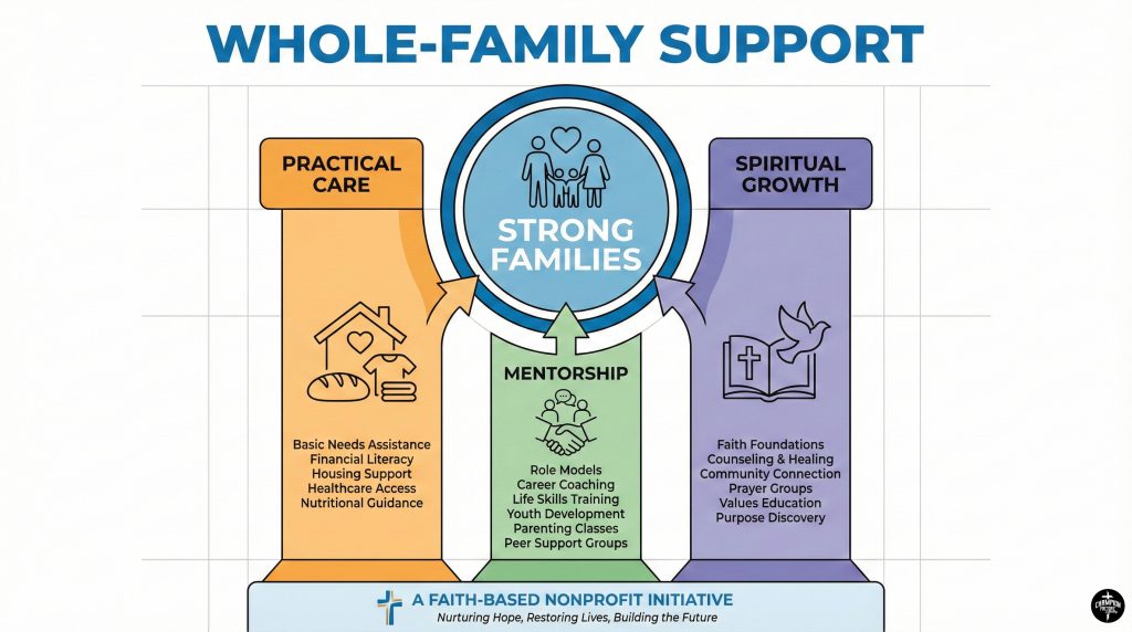 How to Help Struggling Families Through Faith-Based Programs 2 Whole-Family Support Framework