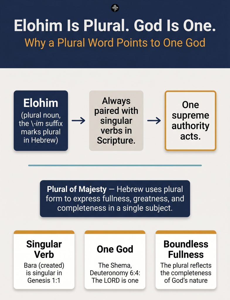 What Elohim Means in the Bible and What It Reveals About God 2 Elohim Is Plural, God Is One