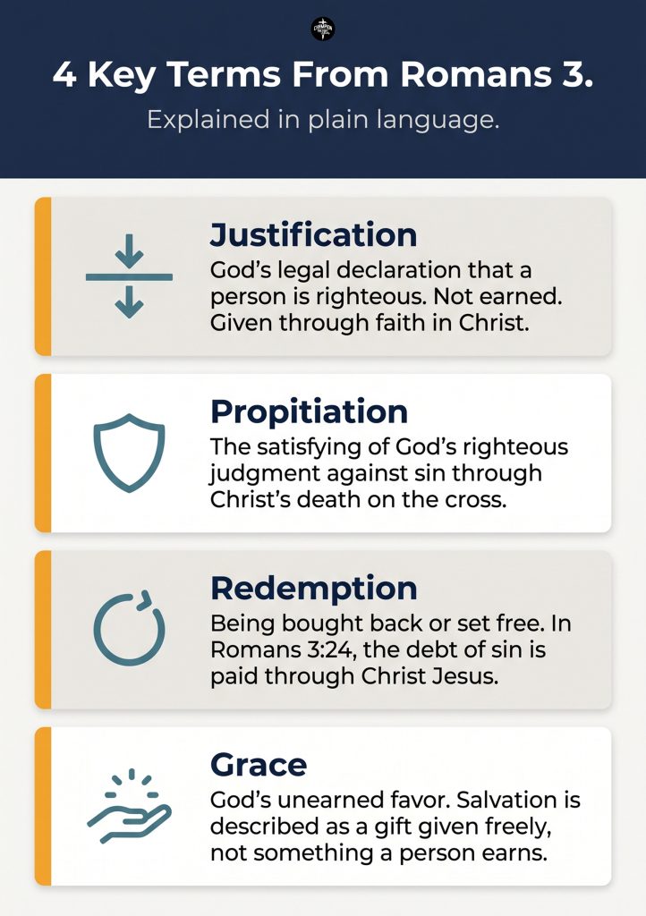 Romans 3 Explained and What It Teaches About Salvation 2 Four Key Terms from Romans 3 Defined