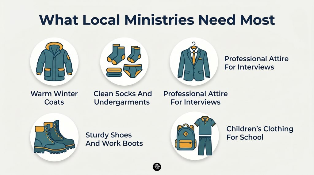 How Donating Clothes to Ministries Meets Practical Needs in Local Communities 3 High Demand Clothing Items