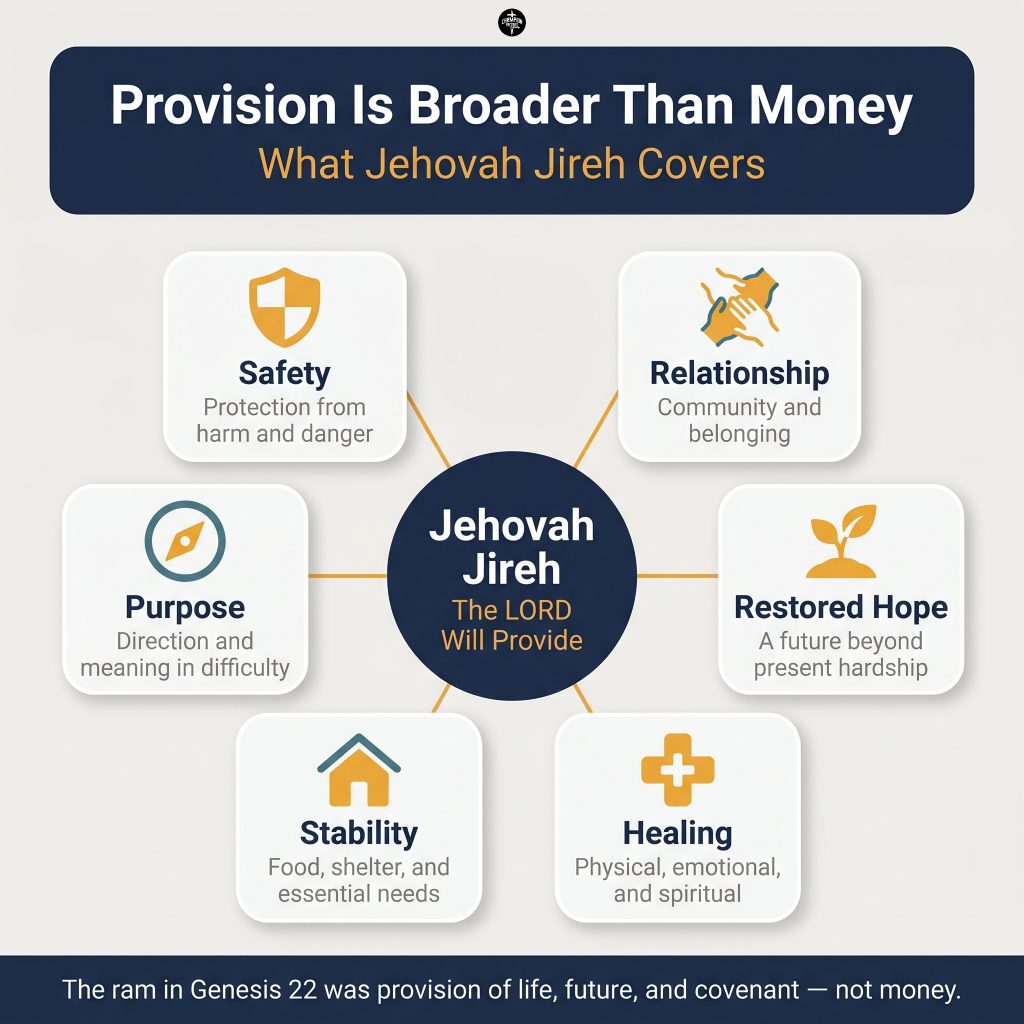 What Jehovah Jireh Means in the Bible and Why It Matters 2 Provision Is Broader Than Money — The Six Dimensions of Biblical Provision