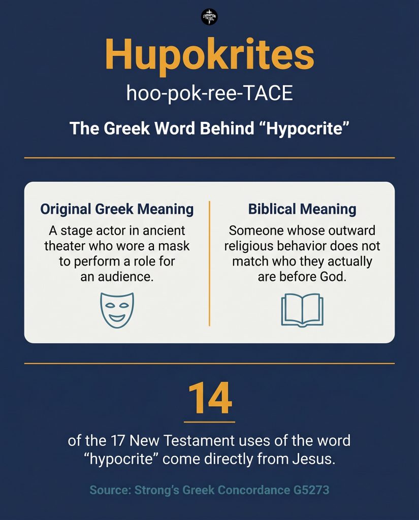What Hypocrisy Means in the Bible and How Christians Avoid It 1 The Greek Origin of the Word Hypocrite