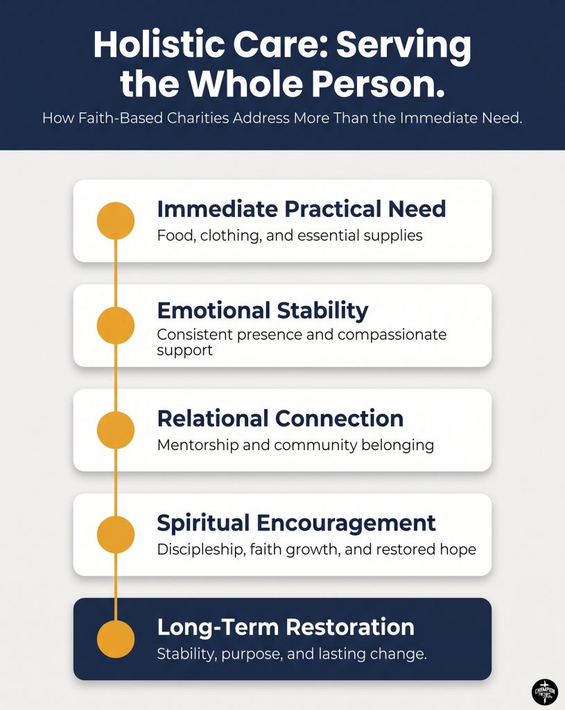 Why Donate to a Faith-Based Charity Instead of a General Nonprofit Organization 2 What Holistic Care Looks Like — A Visual Breakdown