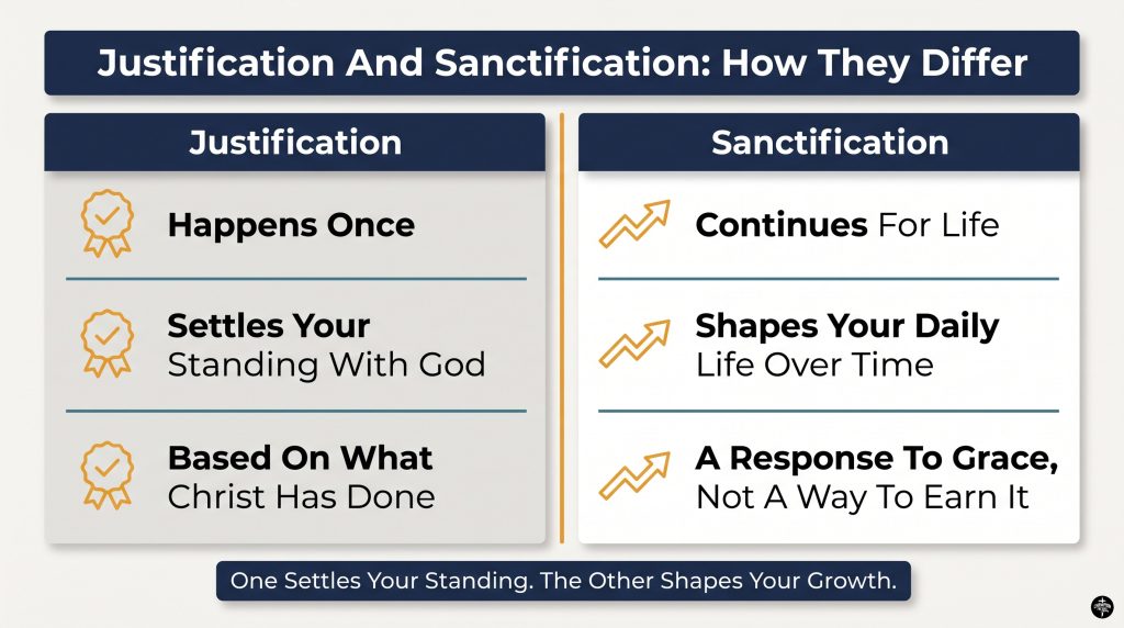 What Sanctification Means and How Spiritual Growth Happens 1 Justification vs Sanctification