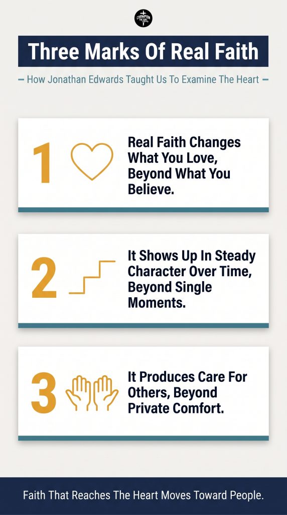 Who Jonathan Edwards Was and Why His Teaching Still Matters 2 Three Marks Of Real Faith, Edwards On The Heart