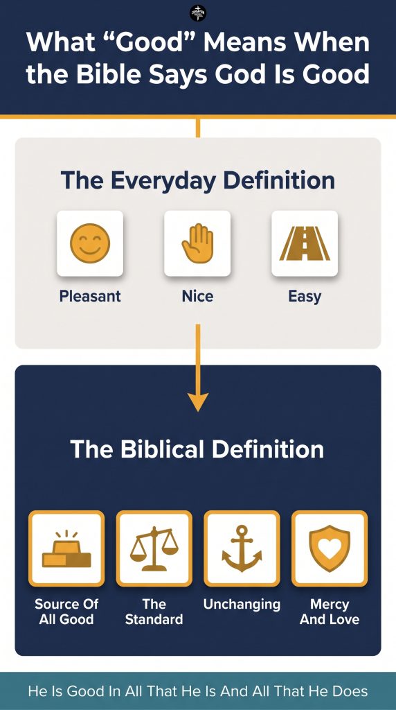 What It Means That God Is Good According to the Bible 1 What _Good_ Means When the Bible Describes God