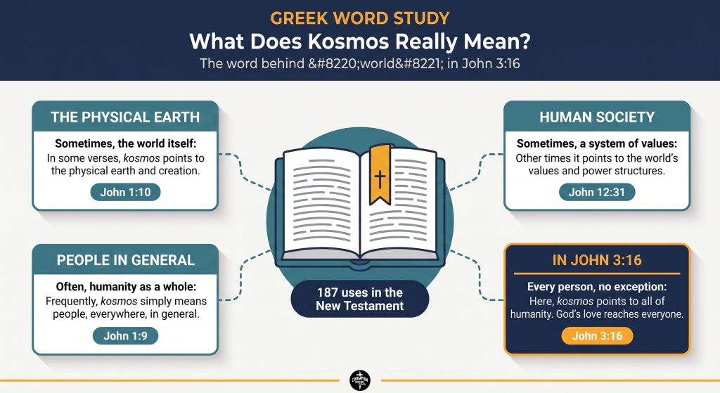 What Does the Word World Mean in John 3:16? Explained Clearly 1 What Does Kosmos Really Mean_