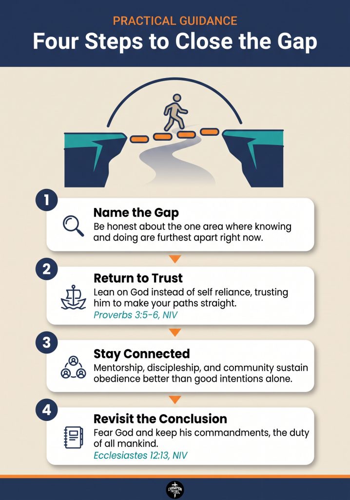 What Solomon's Sin Teaches About Wisdom and Obedience 3 Four Steps to Close the Gap