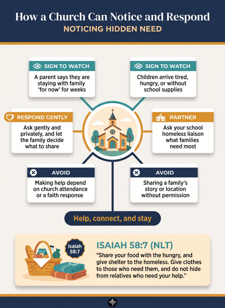 How Faith Communities Support Families Facing Homelessness 2 How a Church Can Notice and Respond