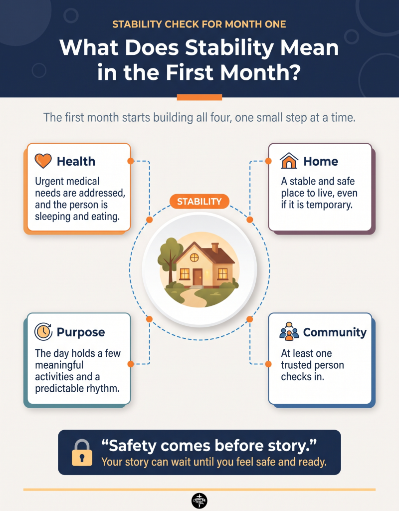 From Crisis to Stability: What the First 30 Days of Faith-Based Recovery Look Like 1 What Stability Means in the First Month